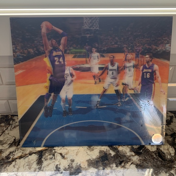 Nba Wall Art Kobe Bryant Rare 3d Authentic Photo Poshmark